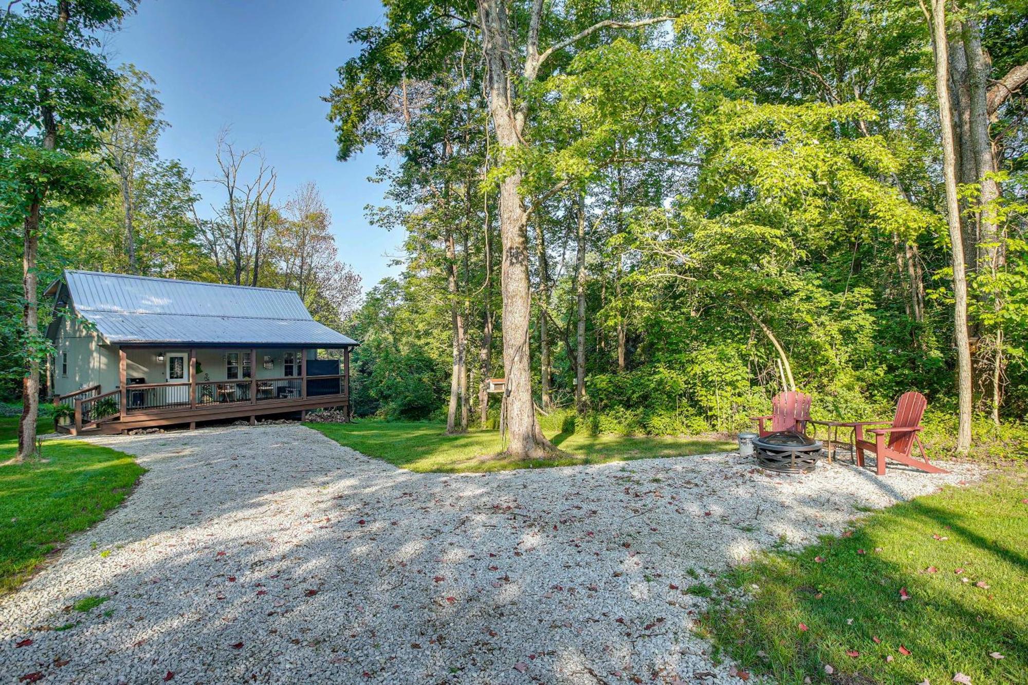Idyllic Cabin In The Heart Of Hocking Hills Rockbridge Buitenkant foto